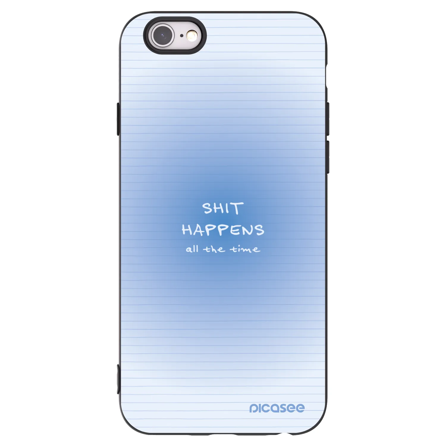 Picasee silikonový černý obal pro Apple iPhone 6/6S - Oops Memo
