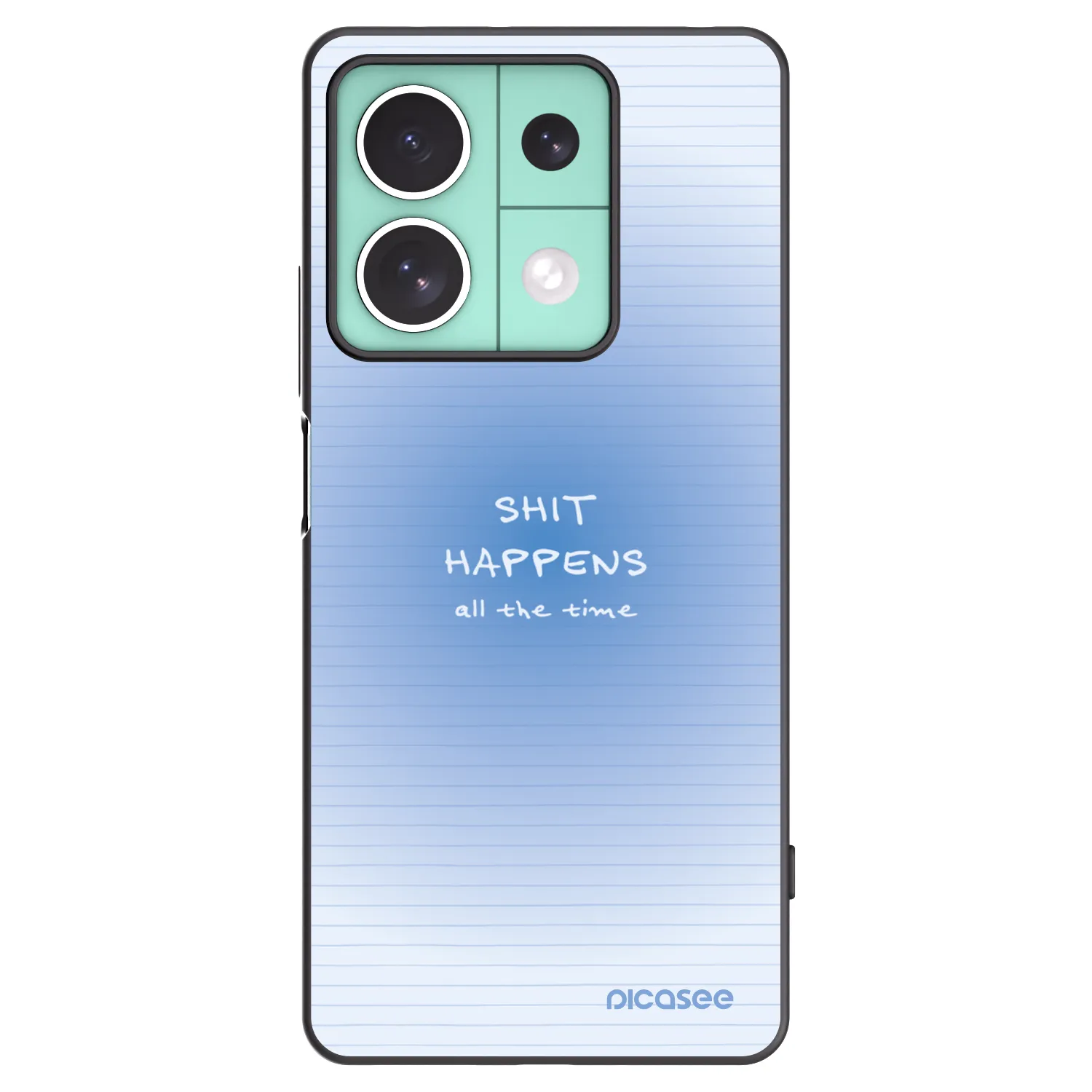 Picasee silikonový černý obal pro Xiaomi Redmi Note 13 5G - Oops Memo