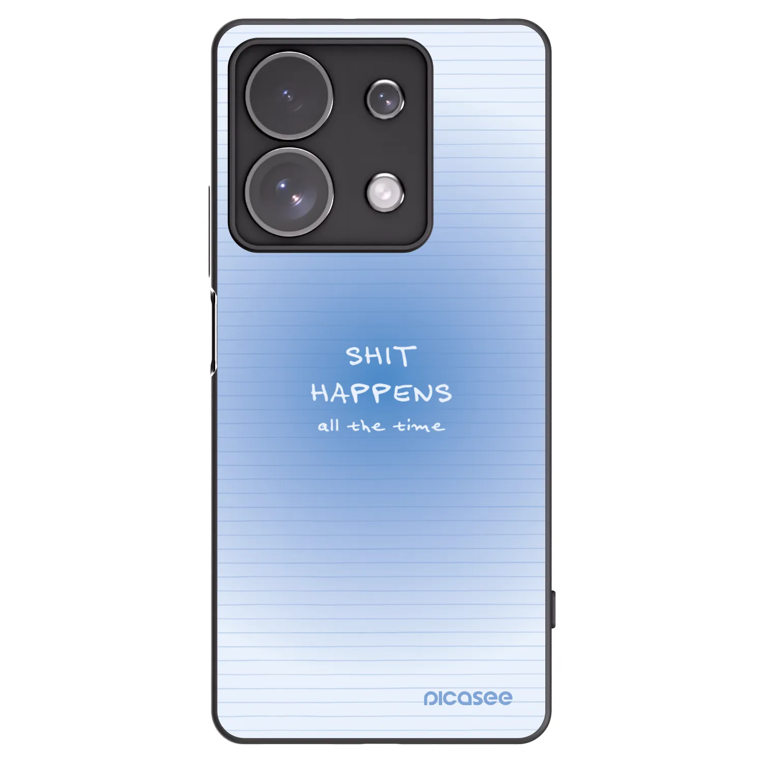 Picasee silikonový černý obal pro Xiaomi Redmi Note 13 Pro 4G - Oops Memo