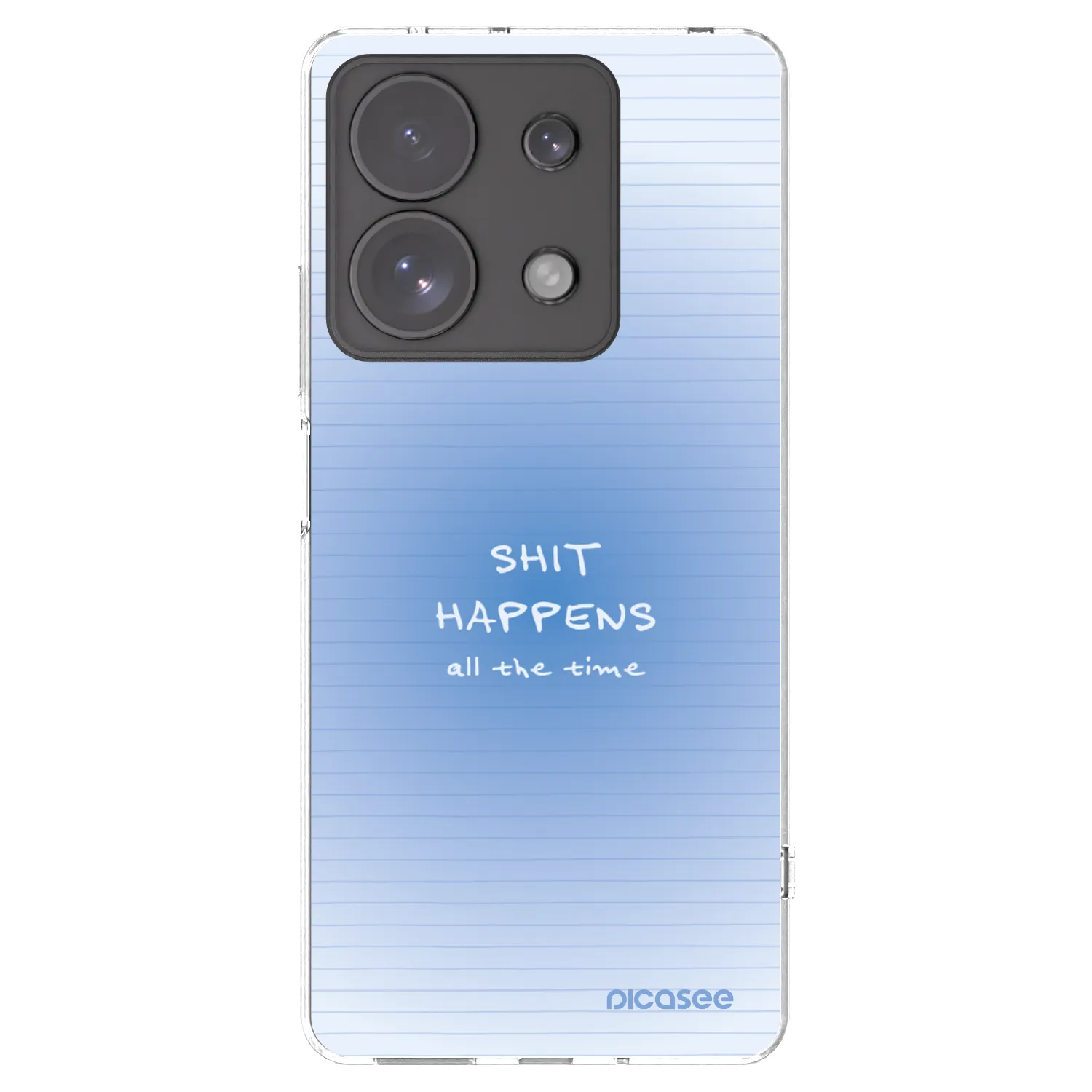 Picasee silikonový průhledný obal pro Xiaomi Redmi Note 13 Pro 4G - Oops Memo