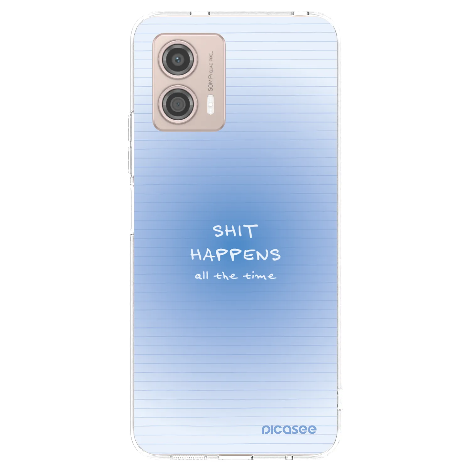 Picasee silikonový průhledný obal pro Motorola Moto G53 5G - Oops Memo