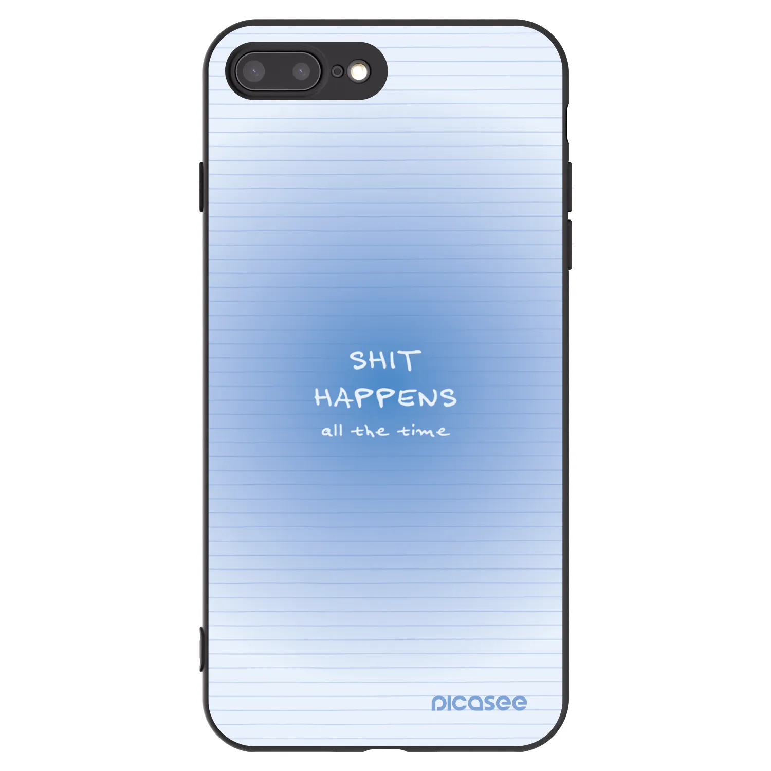 Picasee silikonový černý obal pro Apple iPhone 7 Plus - Oops Memo