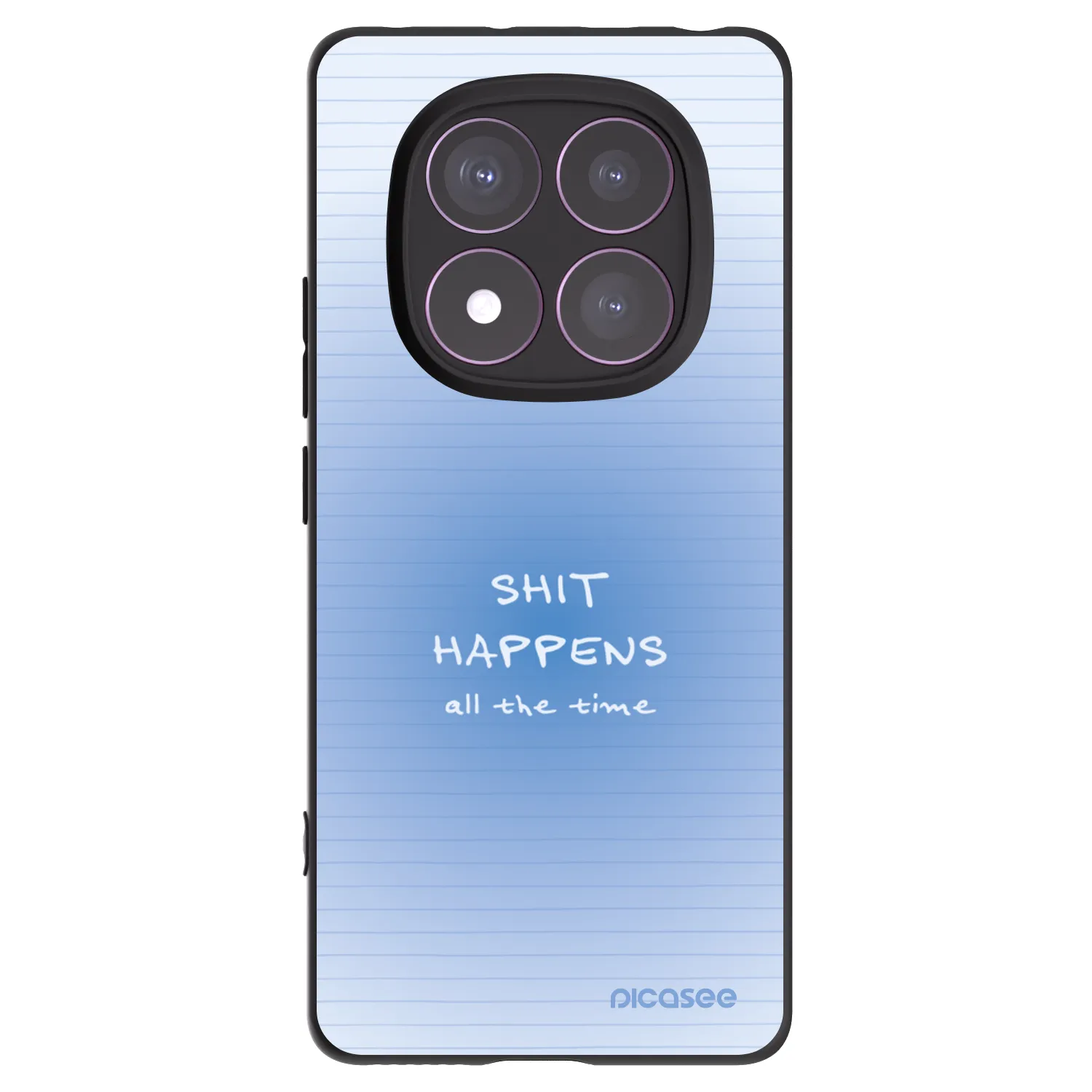 Picasee silikonový černý obal pro Xiaomi Redmi Note 14 Pro 4G - Oops Memo