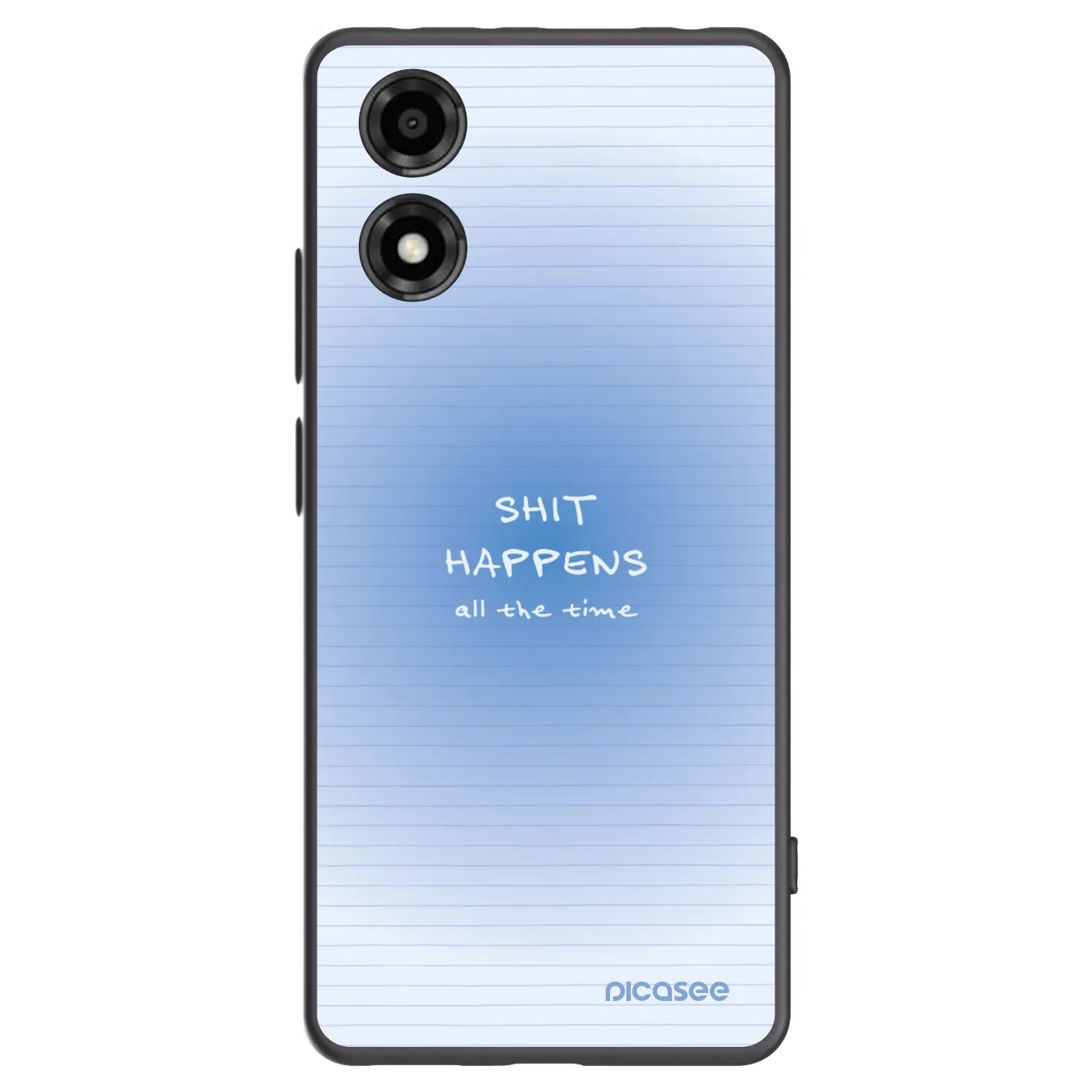 Picasee silikonový černý obal pro Motorola Moto E14 - Oops Memo