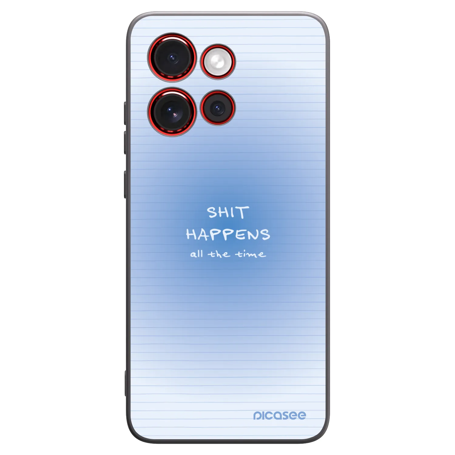 Picasee silikonový černý obal pro Motorola Edge 60 Neo 5G - Oops Memo