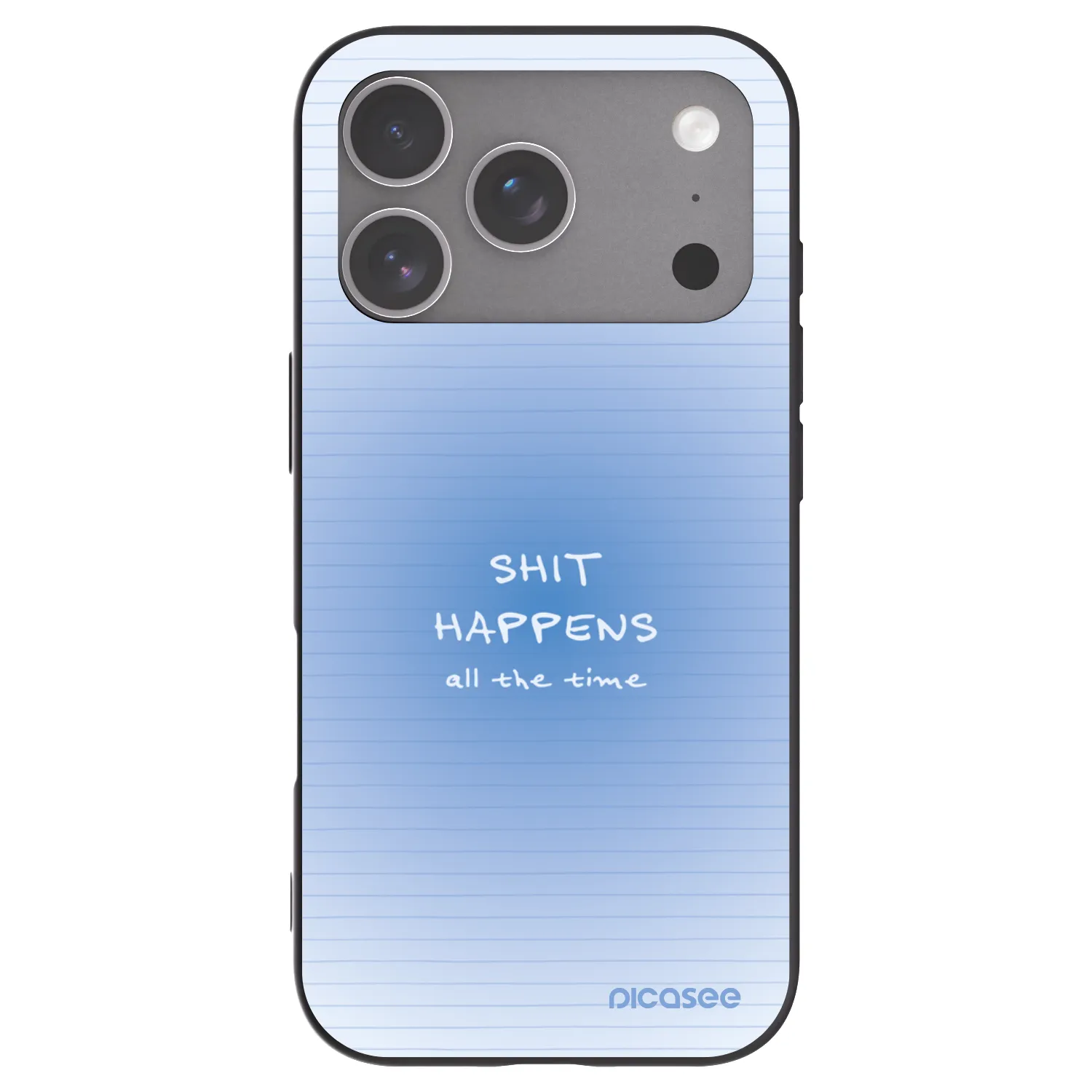 Picasee silikonový černý obal pro Apple iPhone 18 Pro - Oops Memo