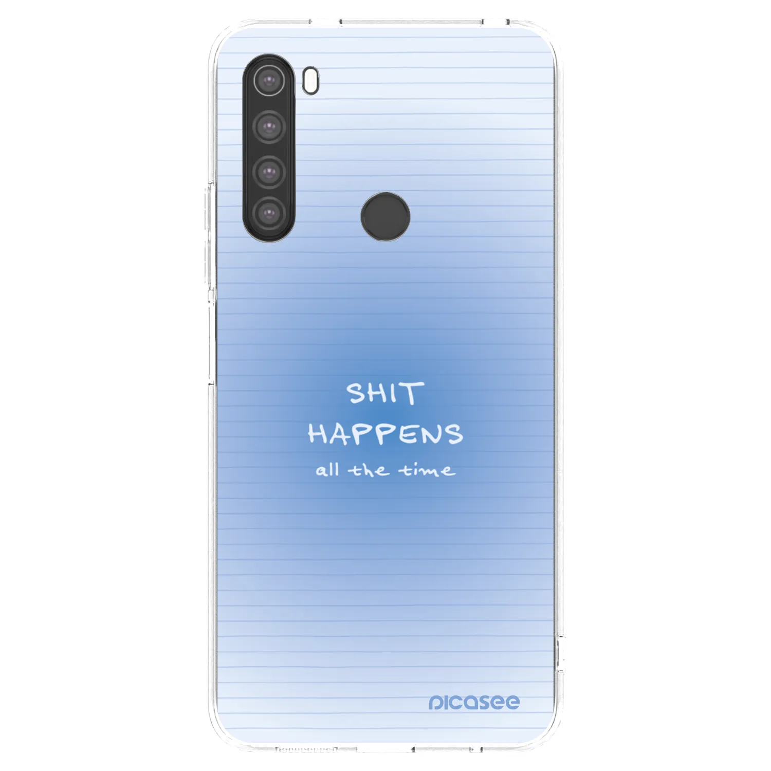 Picasee silikonový průhledný obal pro Xiaomi Redmi Note 8 - Oops Memo