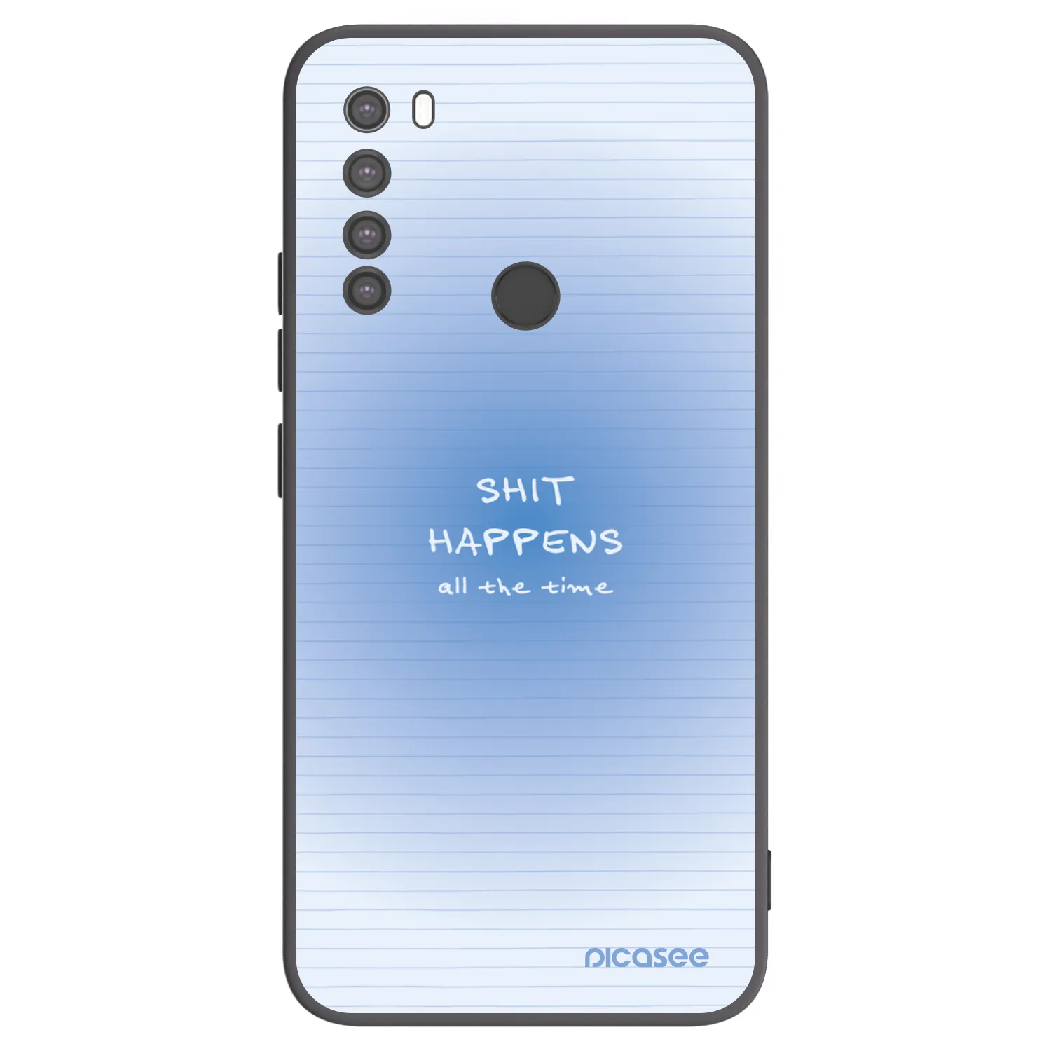 Picasee silikonový černý obal pro Xiaomi Redmi Note 8 - Oops Memo