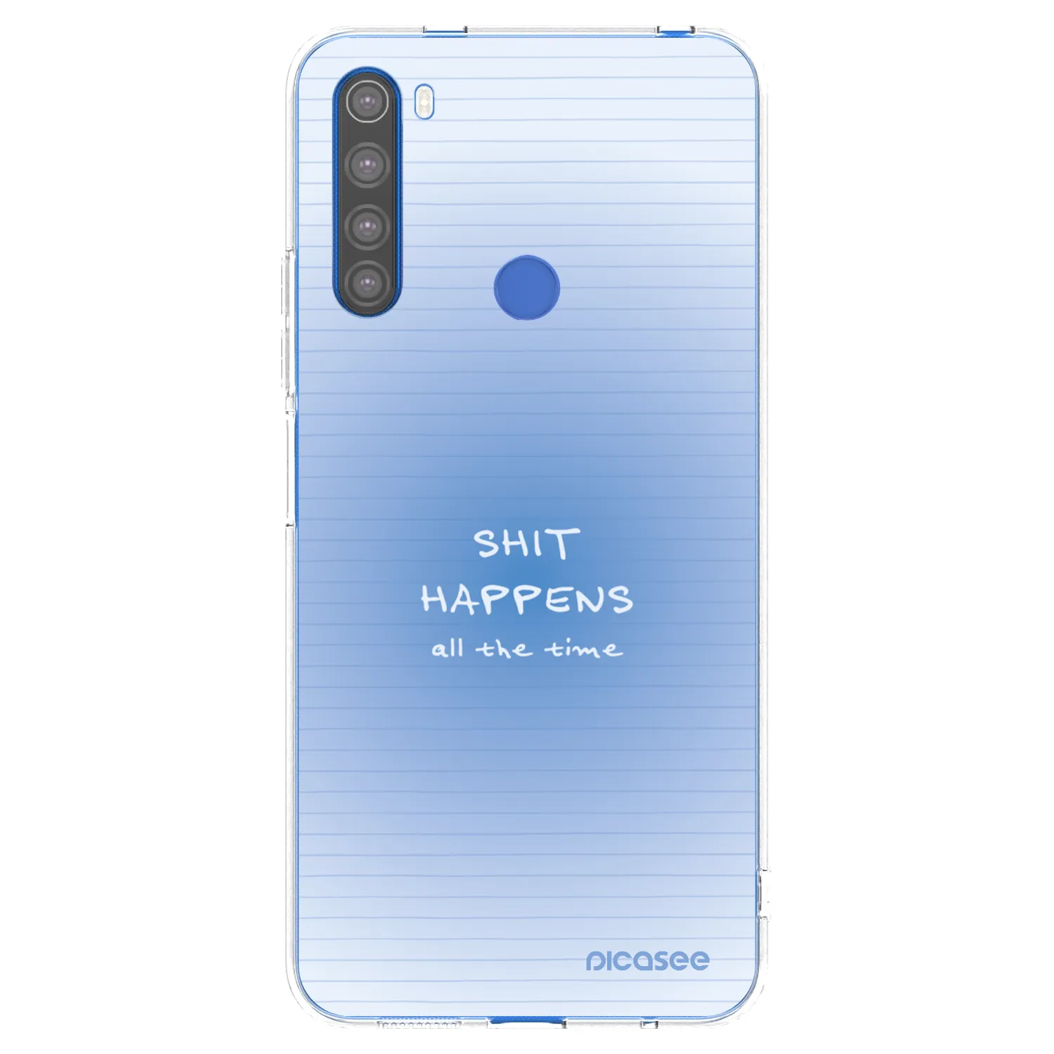 Picasee silikonový průhledný obal pro Xiaomi Redmi Note 8T - Oops Memo