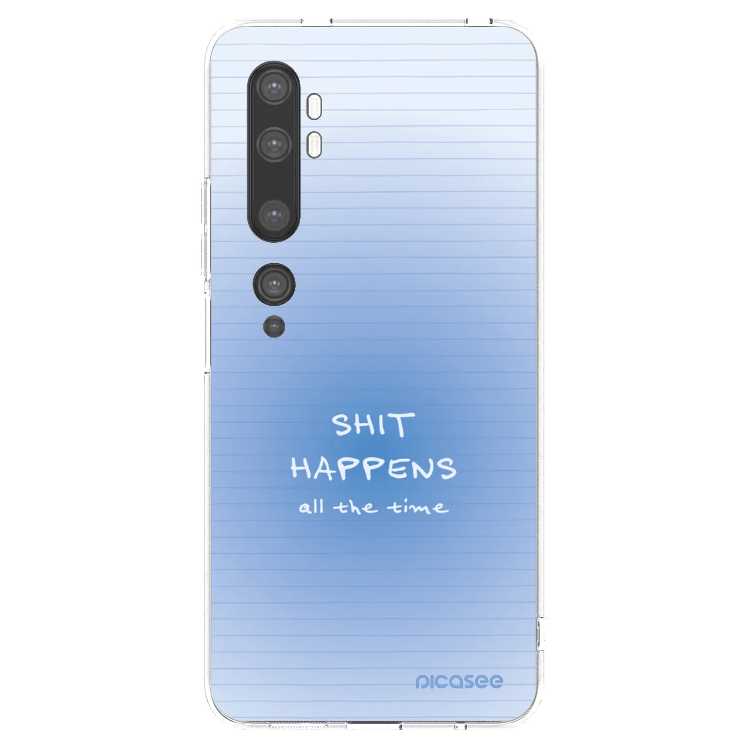 Picasee silikonový průhledný obal pro Xiaomi Mi Note 10 (Pro) - Oops Memo