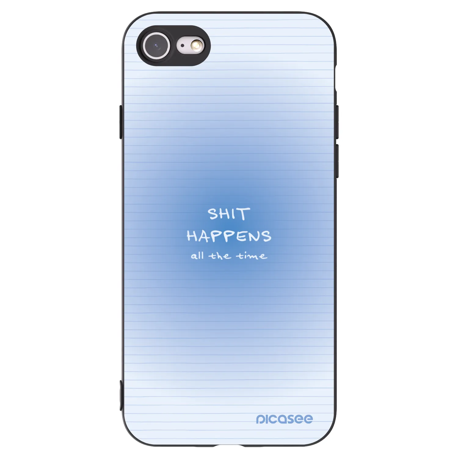 Picasee silikonový černý obal pro Apple iPhone SE 2020 - Oops Memo