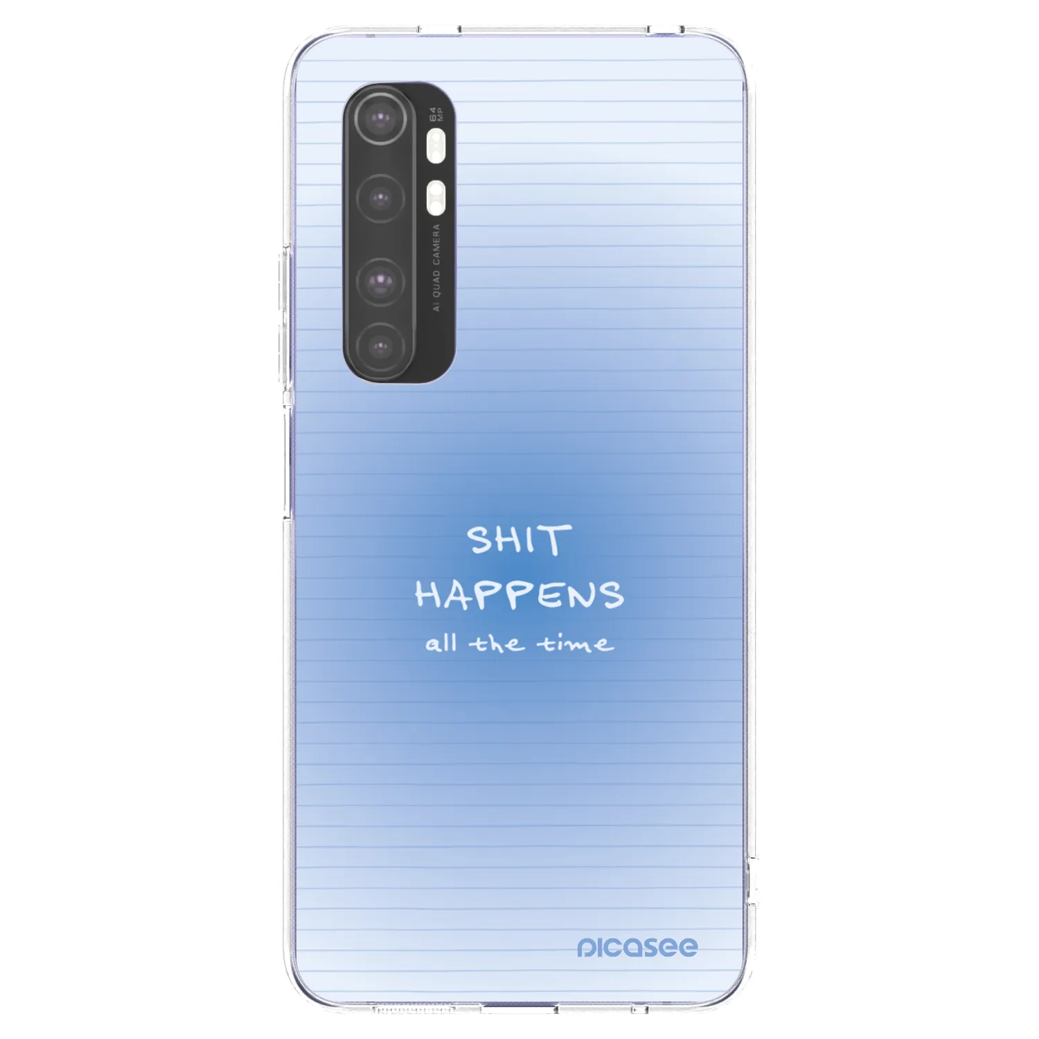 Picasee silikonový průhledný obal pro Xiaomi Mi Note 10 Lite - Oops Memo