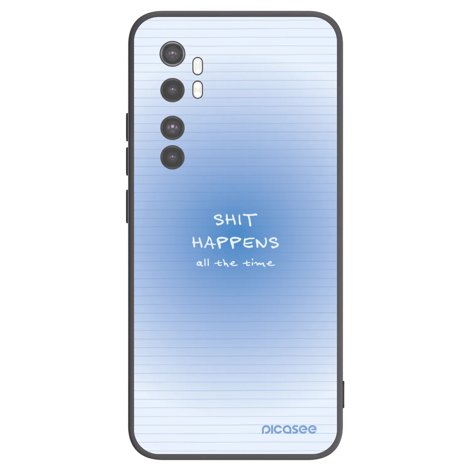 Picasee silikonový černý obal pro Xiaomi Mi Note 10 Lite - Oops Memo