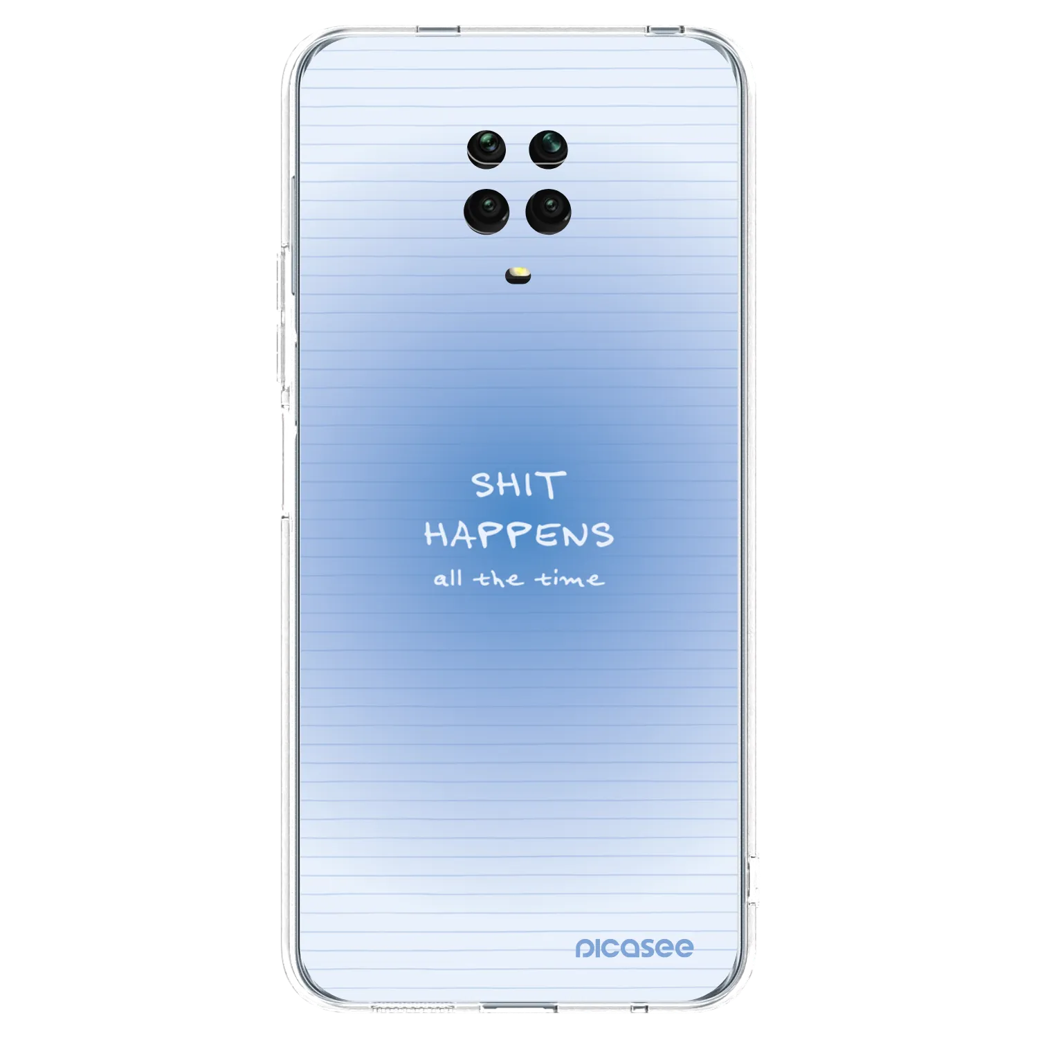 Picasee silikonový průhledný obal pro Xiaomi Redmi Note 9S - Oops Memo