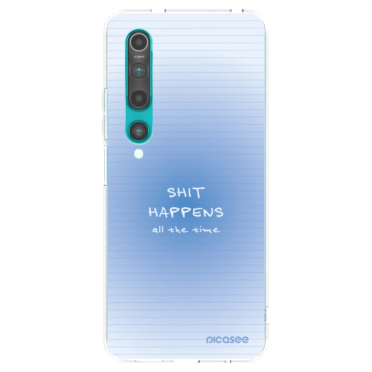 Picasee silikonový průhledný obal pro Xiaomi Mi 10 - Oops Memo