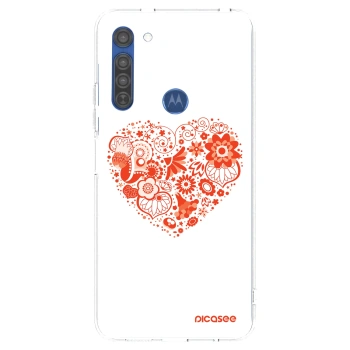 Obal pro Motorola Moto G8 - Velké srdce