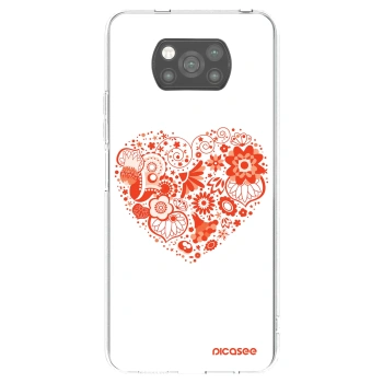 Picasee silikonový černý obal pro Xiaomi Poco X3 Pro - Velké srdce
