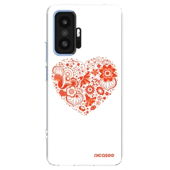 Picasee silikonový průhledný obal pro Xiaomi 11T - Velké srdce
