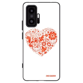Picasee silikonový černý obal pro Xiaomi 11T - Velké srdce