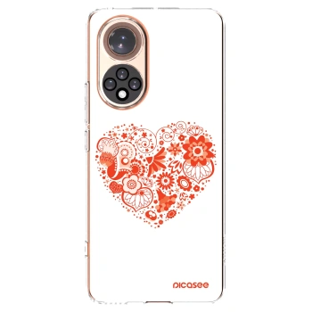 Picasee silikonový průhledný obal pro Honor 50 5G - Velké srdce