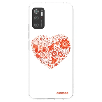 Picasee silikonový průhledný obal pro Xiaomi Poco M3 Pro 5G - Velké srdce
