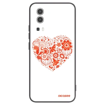 Picasee silikonový černý obal pro Vivo Y72 5G - Velké srdce