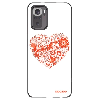 Picasee silikonový černý obal pro Xiaomi Redmi Note 11S 4G - Velké srdce