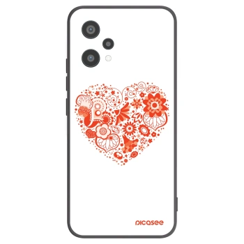Picasee silikonový černý obal pro Realme 9 Pro 5G - Velké srdce