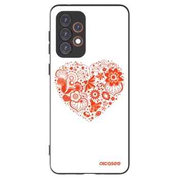 Picasee silikonový černý obal pro Samsung Galaxy A33 5G A336 - Velké srdce