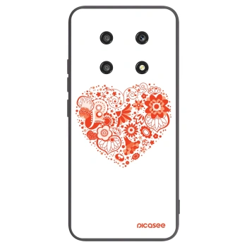 Picasee silikonový černý obal pro Honor Magic4 Lite 5G - Velké srdce