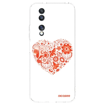 Picasee silikonový průhledný obal pro Honor 70 - Velké srdce