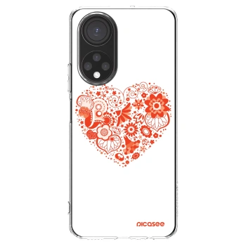 Picasee silikonový průhledný obal pro Honor X7 - Velké srdce