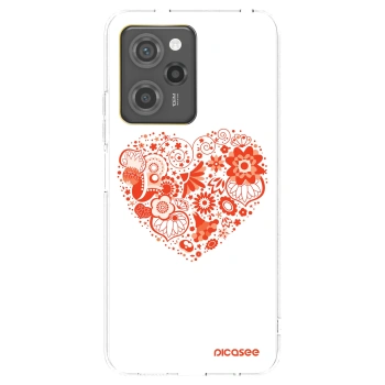 Picasee silikonový černý obal pro Xiaomi Poco X5 Pro - Velké srdce