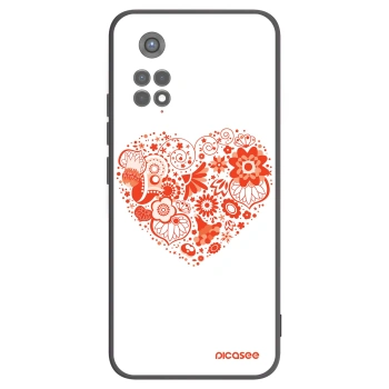Picasee silikonový černý obal pro Xiaomi Redmi Note 11S 5G - Velké srdce