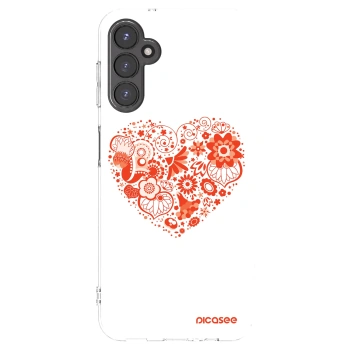 Picasee silikonový průhledný obal pro Samsung Galaxy A14 5G A146P - Velké srdce