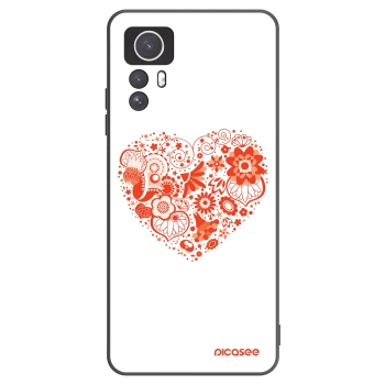 Picasee silikonový černý obal pro Xiaomi Redmi Note 12S - Velké srdce