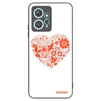 Picasee silikonový černý obal pro Xiaomi Redmi Note 12 4G - Velké srdce