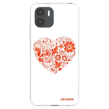 Picasee silikonový průhledný obal pro Xiaomi Redmi A2 - Velké srdce