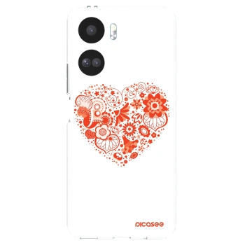 Picasee silikonový průhledný obal pro Honor 90 Lite 5G - Velké srdce