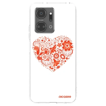 Picasee silikonový průhledný obal pro Honor X7a - Velké srdce
