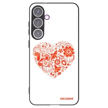 Picasee silikonový černý obal pro Samsung Galaxy S24+ S926B 5G - Velké srdce