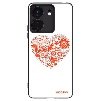 Picasee silikonový černý obal pro Xiaomi Redmi 13C 4G - Velké srdce