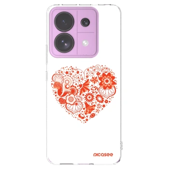Picasee silikonový průhledný obal pro Xiaomi Redmi Note 13 Pro 5G - Velké srdce