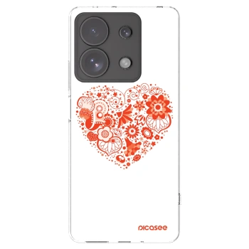 Picasee silikonový průhledný obal pro Xiaomi Redmi Note 13 Pro 4G - Velké srdce