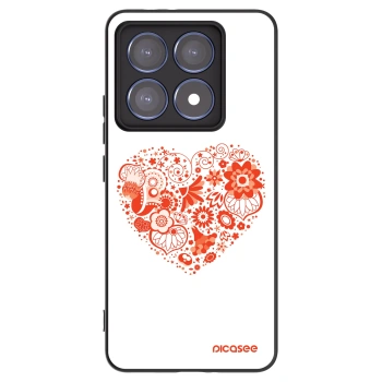 Picasee silikonový černý obal pro Xiaomi 14T Pro - Velké srdce