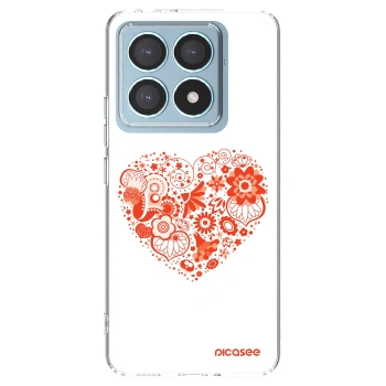 Picasee silikonový průhledný obal pro Xiaomi 14T Pro - Velké srdce