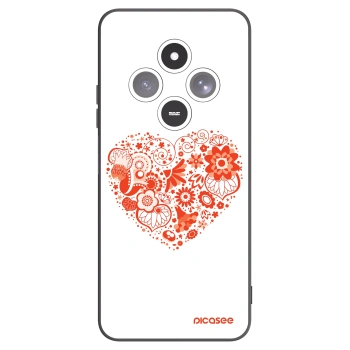 Picasee silikonový černý obal pro Xiaomi Redmi 14C - Velké srdce