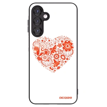 Picasee silikonový černý obal pro Samsung Galaxy A16 5G - Velké srdce