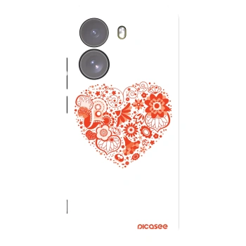 Picasee silikonový černý obal pro Xiaomi Poco X7 - Velké srdce