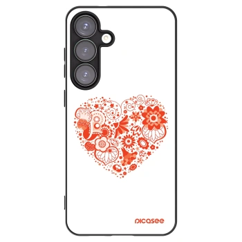 Picasee silikonový černý obal pro Samsung Galaxy S25+ 5G - Velké srdce